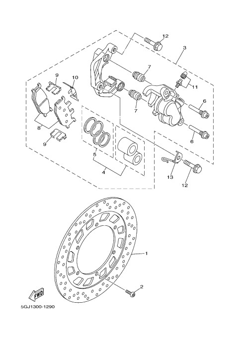 29  FRONT BRAKE CALIPER 