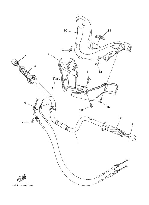 32  STEERING HANDLE & CABLE 