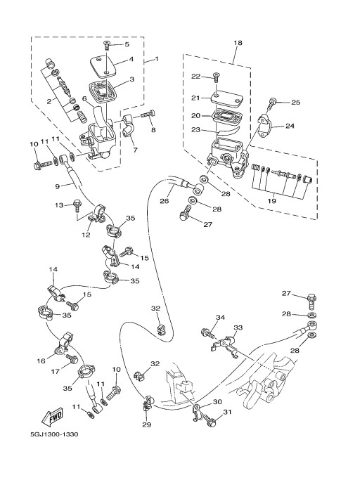 33  FRONT MASTER CYLINDER 