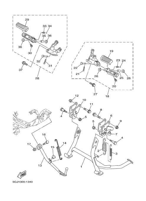 34  STAND & FOOTREST 