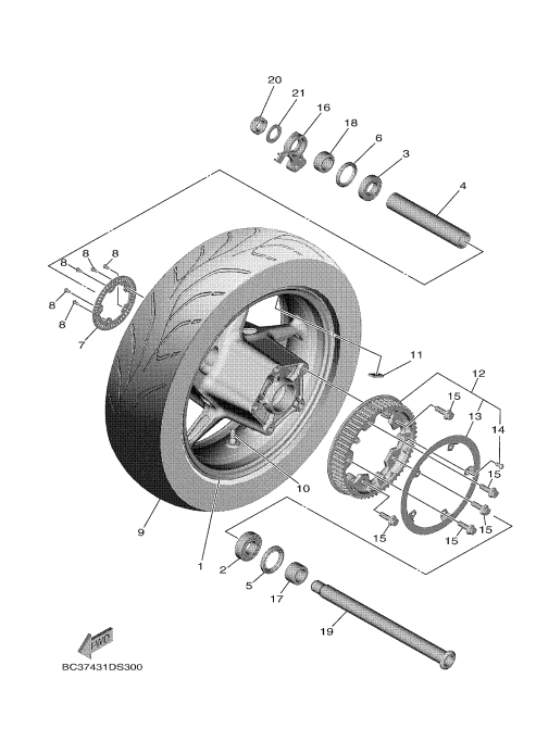 30 REAR WHEEL