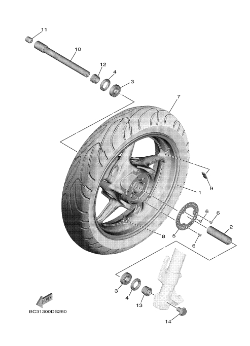 28 FRONT WHEEL