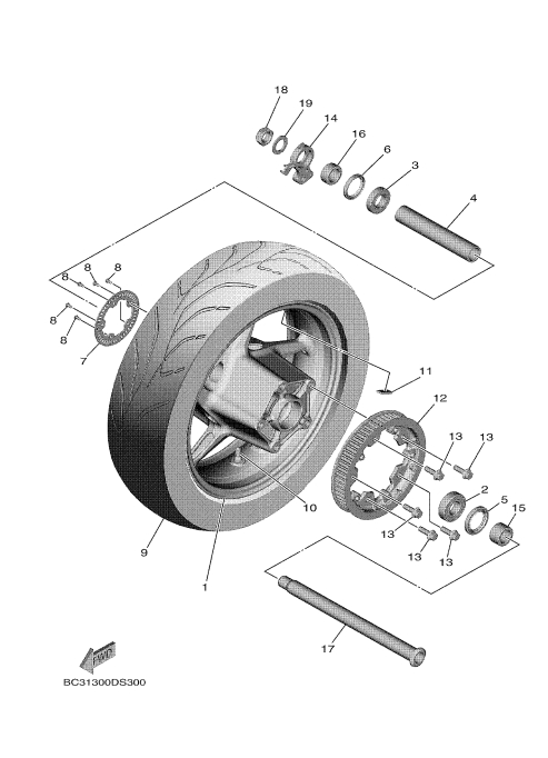 30 REAR WHEEL