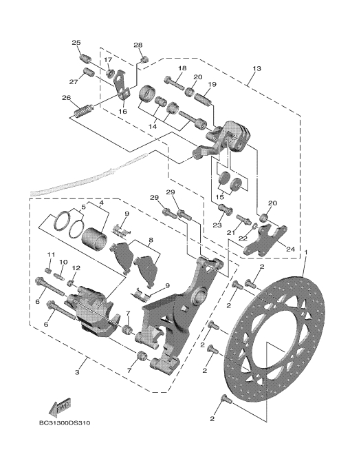 31 REAR BRAKE CALIPER