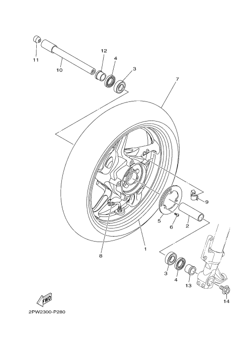 28 FRONT WHEEL