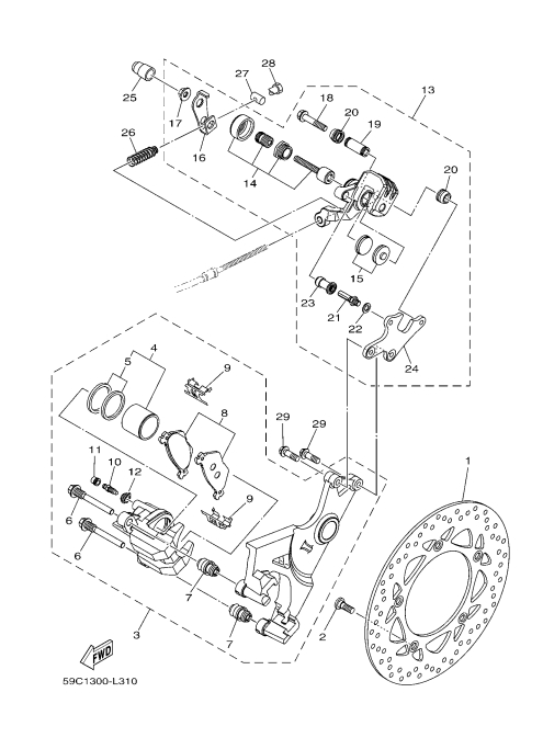 31 REAR BRAKE CALIPER