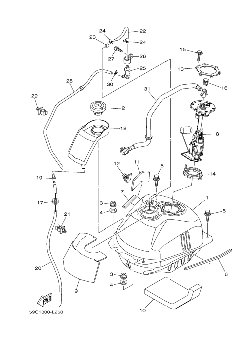 25 FUEL TANK