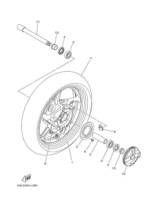 28 FRONT WHEEL