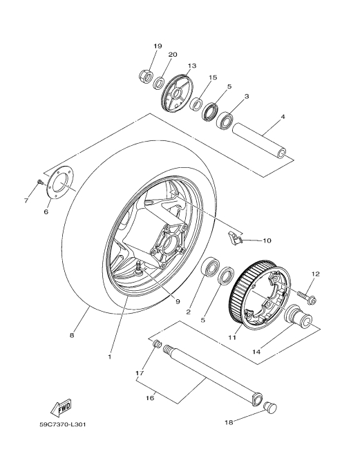 30 REAR WHEEL