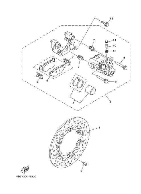 32 REAR BREAK CALIPER