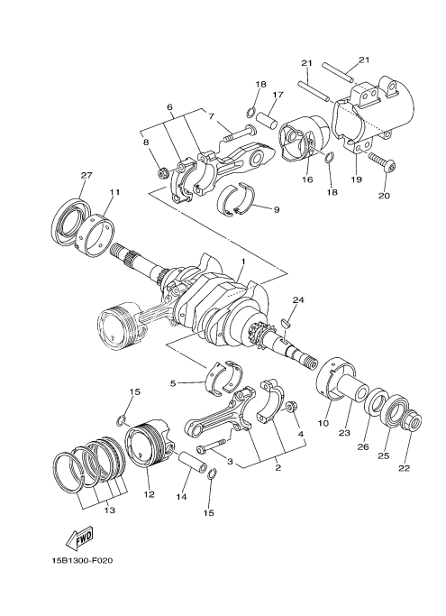 2 CRANK SHAFT & PISTON