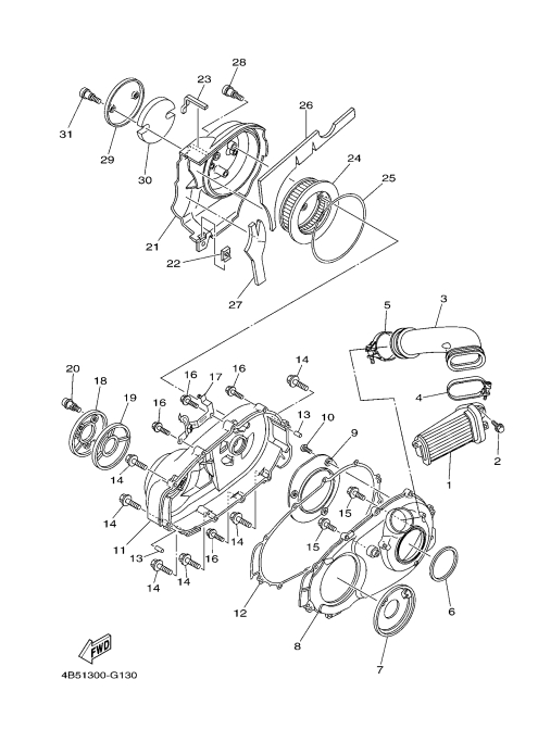 13 CRANKCASE COVER 2