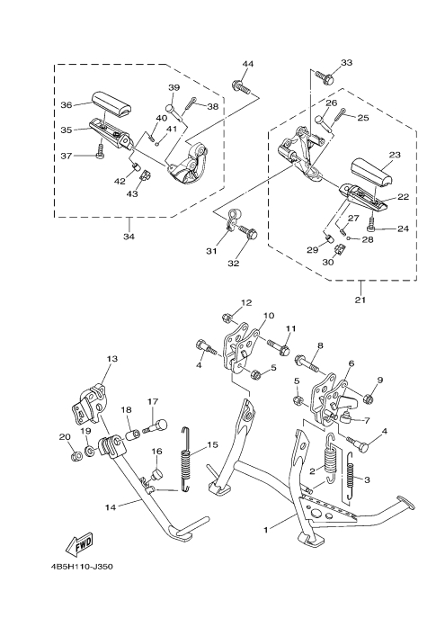 35 STAND & FOOTREST