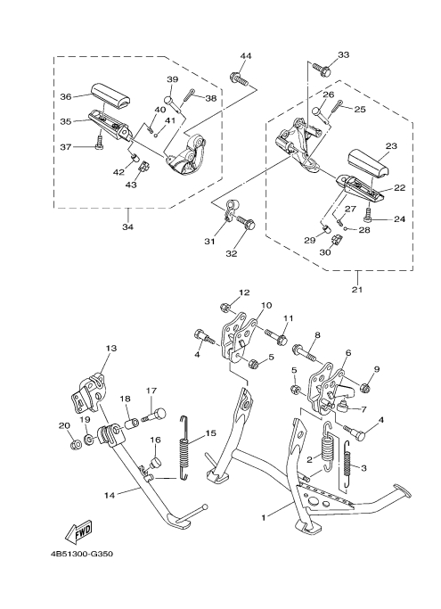 35 STAND & FOOTREST